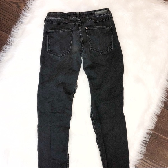 H&M super skinny low waist 26/30 black jeans - Picture 3 of 6